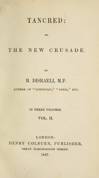 Tancred, or, The New Crusade vol. 2
