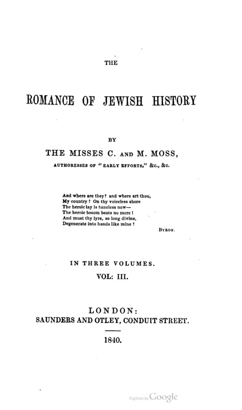 The Romance of Jewish History vol. 3
